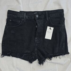 Forever 21 Dark Denim Distressed Shorts